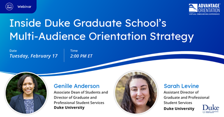 The Living Hub: How Duke's Multi-Audience Graduate Orientation is Built to Evolve